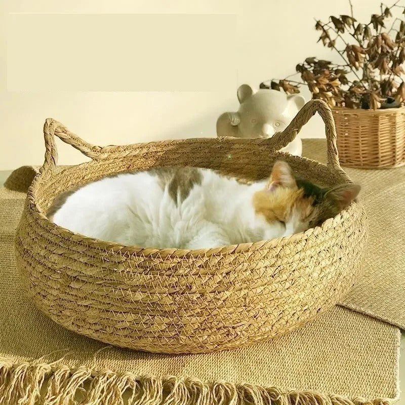 Panier pour chat en Osier - Joyeux Ronron