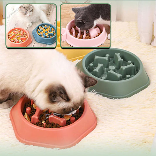 Gamelles anti glouton chat | SlowBowl™