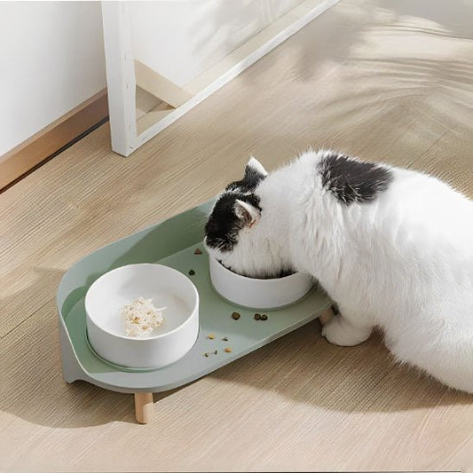 Gamelle pour chat | ChicFeeder™ - Joyeux Ronron