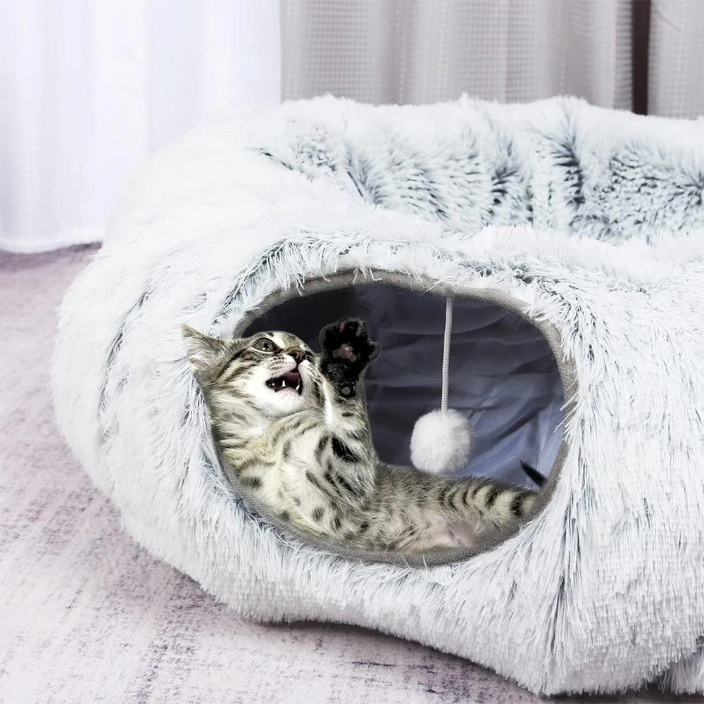 Niche pour chat | CozyDonut™ - Joyeux Ronron