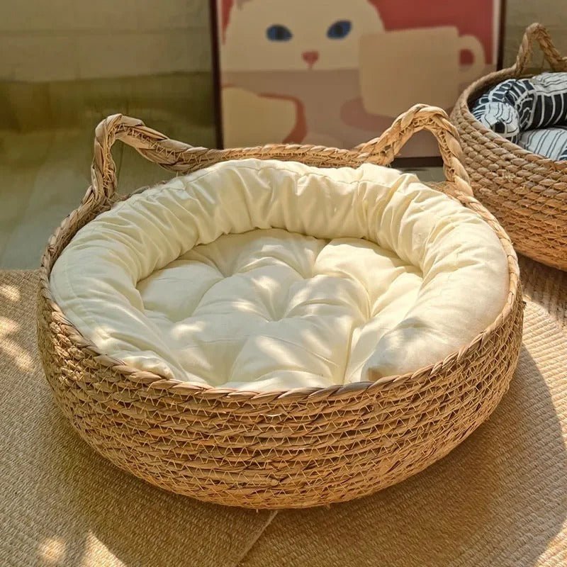 Panier pour chat en Osier - Joyeux Ronron