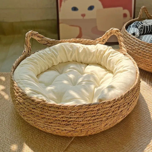 Panier pour chat en Osier - Joyeux Ronron