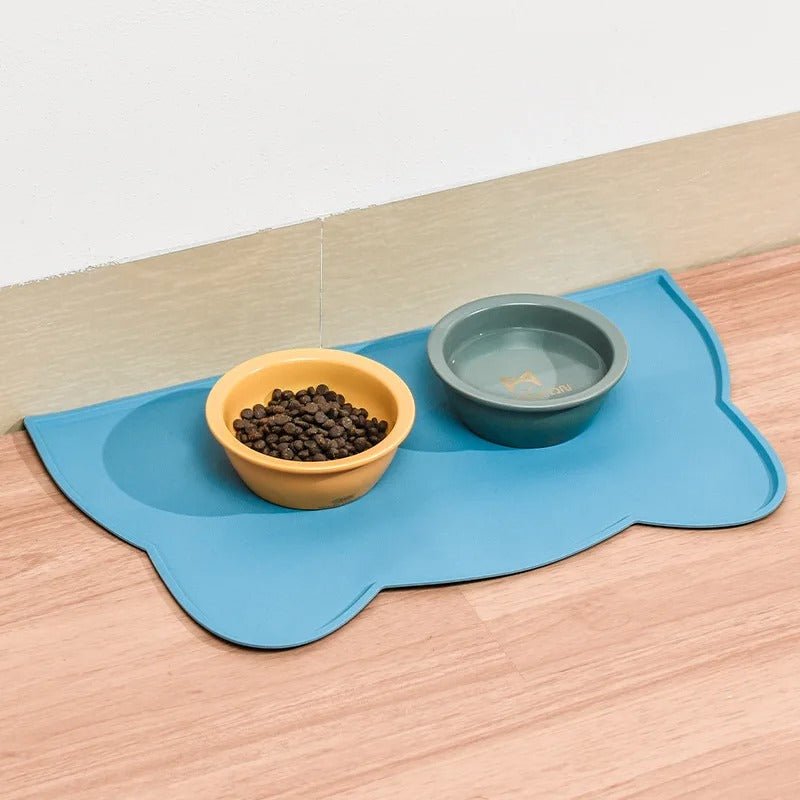 Tapis gamelle chat | TapisFood™ - Joyeux Ronron